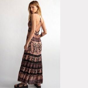 NWT Free People Elektra Maxi Dress / Sahara Combo